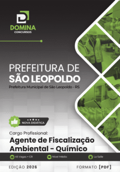 Agente Fiscalização Ambiental Químico São Leopoldo RS | Apostila 2026
