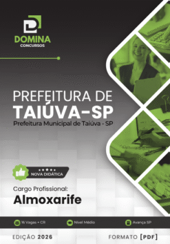 Almoxarife Taiúva SP | Apostila 2026