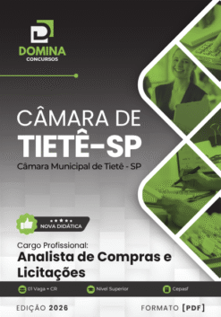 Analista de Compras e Licitações Câmara Tietê SP | Apostila 2026