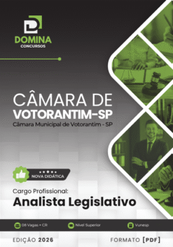 Analista Legislativo Câmara de Votorantim SP | Apostila 2026