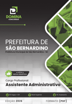 Assistente Administrativo São Bernardino SC | Apostila 2026