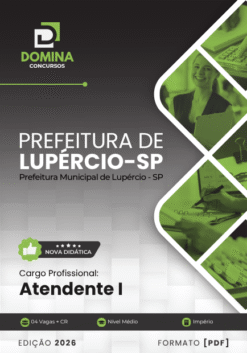 Atendente Lupércio SP | Apostila 2026