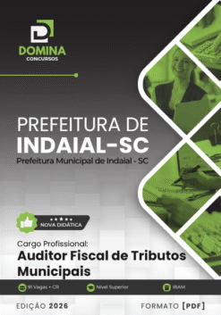 Auditor Fiscal de Tributos Indaial SC | Apostila 2026