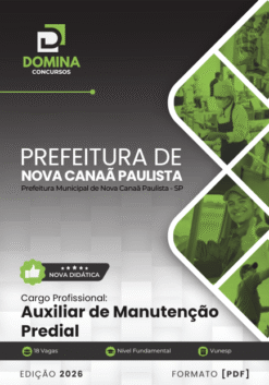 Auxiliar de Manutenção Predial Nova Canaã Paulista SP | Apostila 2026