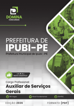 Auxiliar de Serviços Gerais Ipubi PE | Apostila 2026