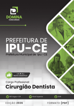 Cirurgião Dentista Ipu CE | Apostila 2026