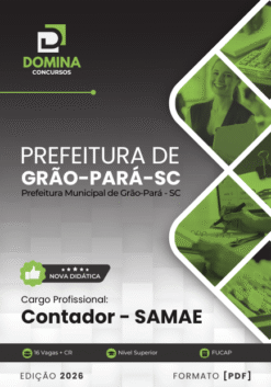 Contador Grão Pará SC | Apostila 2026