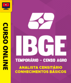 Curso Preparatório: IBGE - Temporário - Censo Agro - Analista Censitário - Conhecimentos Básicos | Completo 2026