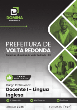 Docente de Inglês Volta Redonda RJ | Apostila 2026