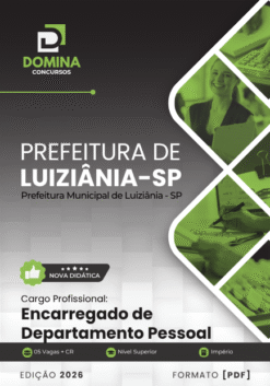 Encarregado de Departamento Pessoal Luiziânia SP | Apostila 2026