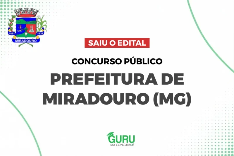 Concurso Prefeitura de Miradouro MG