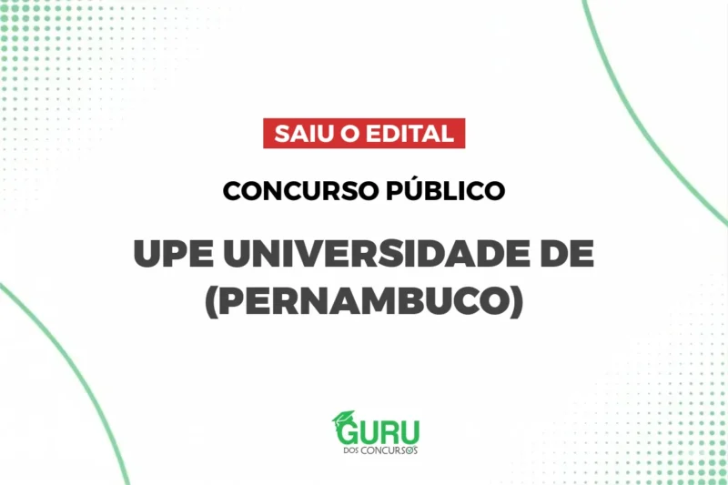 Concurso UPE - Universidade de Pernambuco