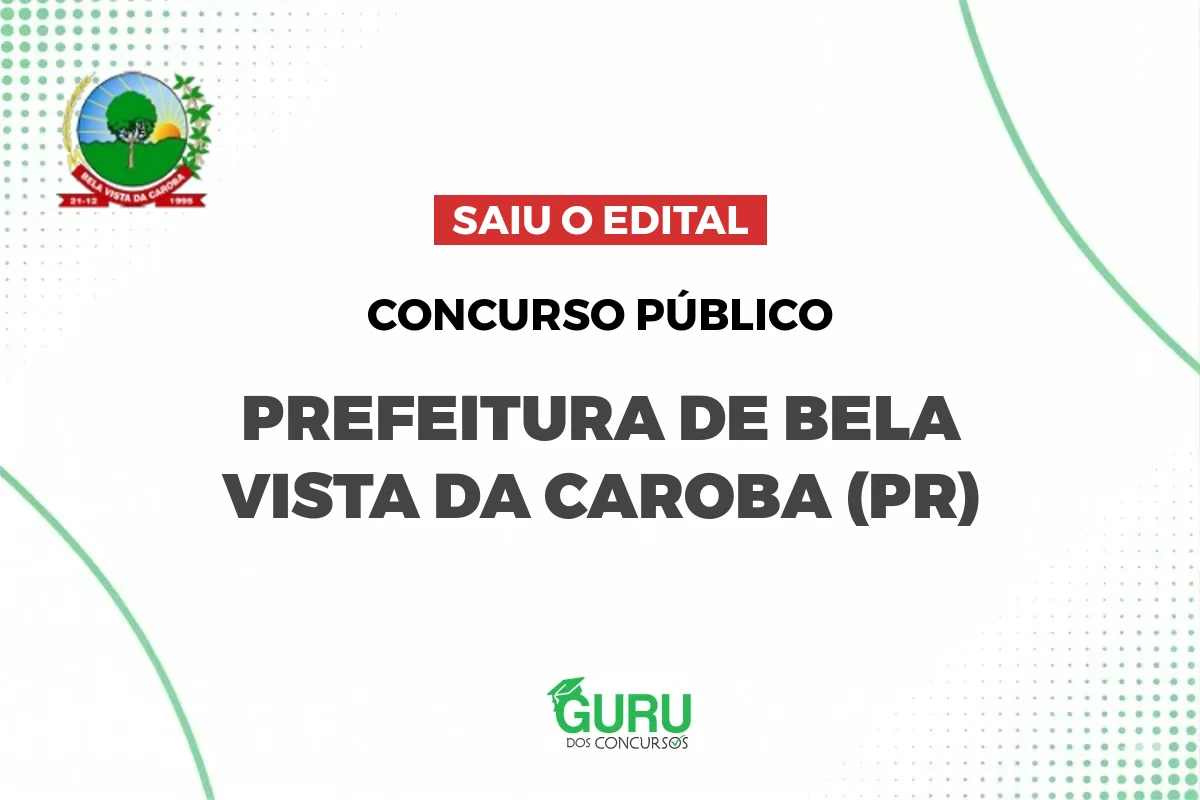 Concurso Prefeitura de Bela Vista da Caroba (PR)