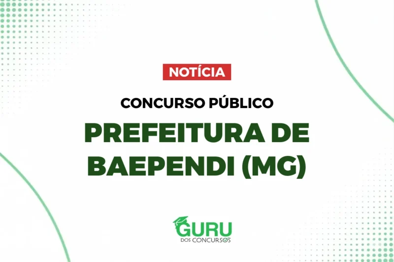 Concurso Prefeitura de Baependi (MG)