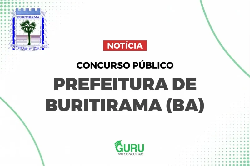 Concurso Prefeitura Buritirama BA