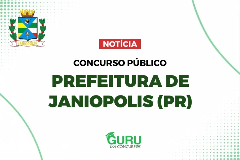 Concurso Prefeitura Janiópolis PR