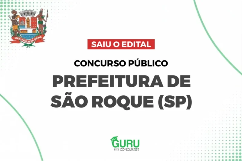 Concurso Prefeitura de Concurso São Roque SP