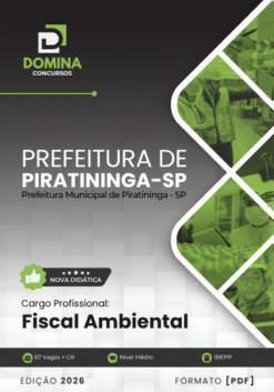 Fiscal Ambiental Piratininga SP | Apostila 2026