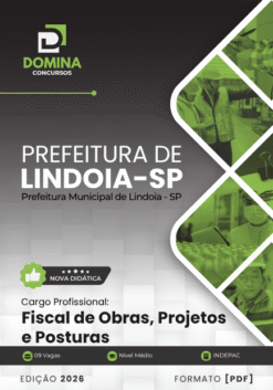 Fiscal de Obras e Posturas Lindoia SP | Apostila 2026
