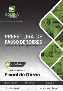 Fiscal de Obras Passo de Torres SC | Apostila 2026