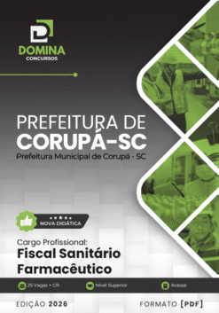 Fiscal Sanitário Farmacêutico Corupá SC | Apostila 2026