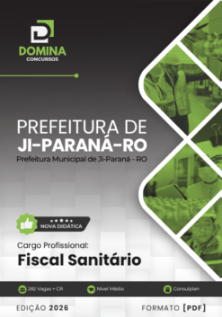Fiscal Sanitário Ji Paraná RO | Apostila 2026