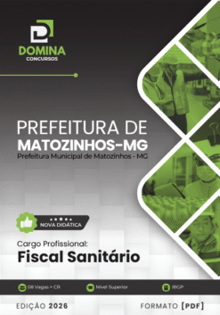 Fiscal Sanitário Matozinhos MG | Apostila 2026