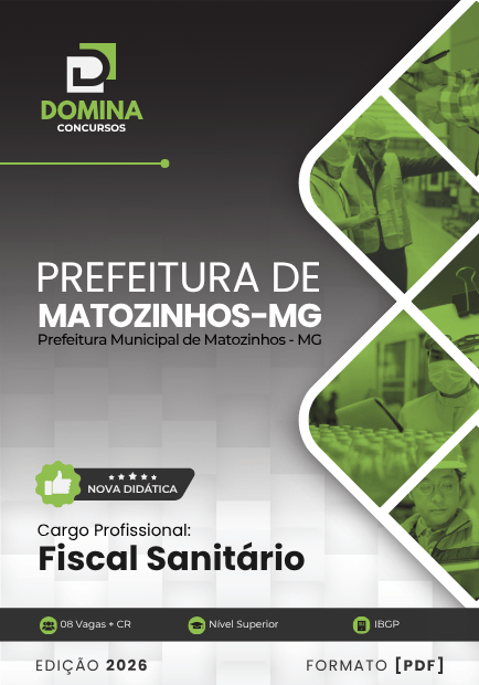 Fiscal Sanitário Matozinhos MG | Apostila 2026 1 Fiscal Sanitário Matozinhos MG | Apostila 2026
