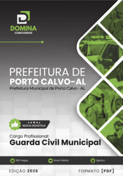 Guarda Civil Municipal Porto Calvo AL | Apostila 2026