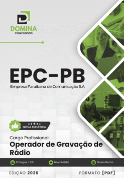 Operador de Gravação de Rádio EPC PB | Apostila 2026