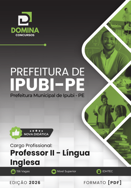 Professor de Inglês Ipubi PE | Apostila 2026 1 Professor de Inglês Ipubi PE | Apostila 2026