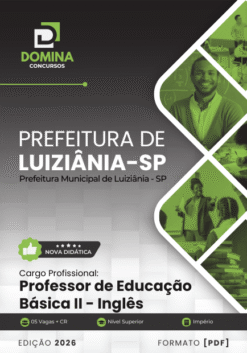 Professor de Inglês Luiziânia SP | Apostila 2026