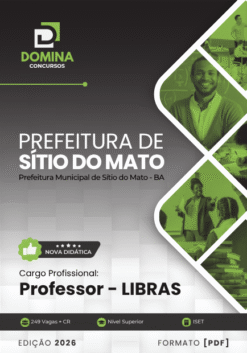 Professor de Libras Sítio do Mato BA | Apostila 2026