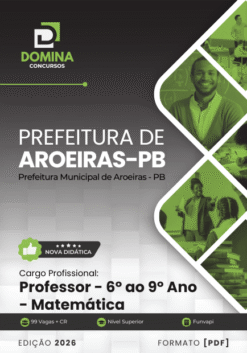Professor de Matemática Aroeiras PB | Apostila 2026