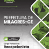 Recepcionista Milagres CE | Apostila 2026