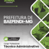 Técnico Administrativo Prefeitura Baependi MG | Apostila 2026