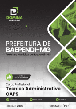 Técnico Administrativo Prefeitura Baependi MG | Apostila 2026