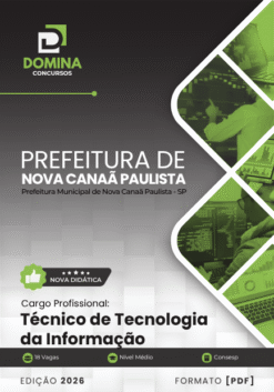 Técnico de Tecnologia da Informação Nova Canaã Paulista SP | Apostila 2026