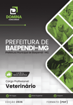 Veterinário Prefeitura Baependi MG | Apostila 2026