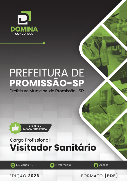 Visitador Sanitário Promissão SP | Apostila 2026 1 Visitador Sanitário Promissão SP | Apostila 2026