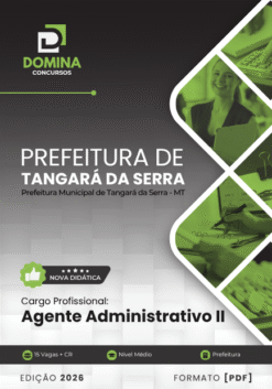 Agente Administrativo Tangará da Serra MT | Apostila 2026