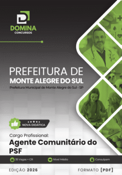 Agente Comunitário PSF Monte Alegre do Sul SP | Apostila 2026