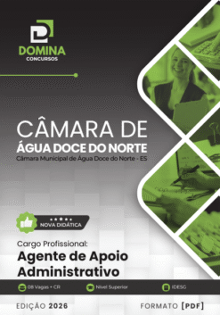 Agente de Apoio Administrativo Câmara Água Doce do Norte ES | Apostila 2026