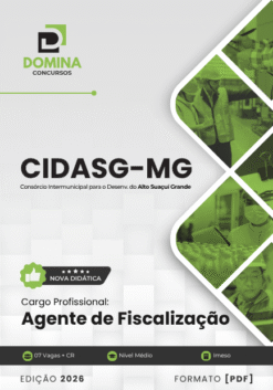 Agente de Fiscalização CIDASG MG | Apostila 2026