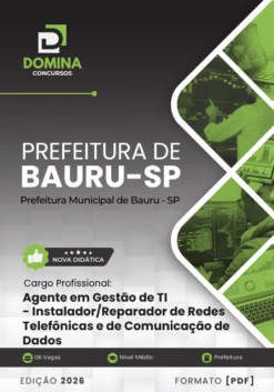 Agente de Gestão em TI e Instalador de Redes Bauru SP | Apostila 2026