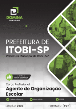 Agente de Organização Escolar Itobi SP | Apostila 2026