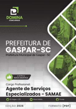 Agente de Serviços Especializados Gaspar SC | Apostila 2026