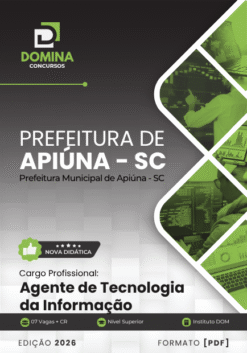 Agente de Tecnologia da Informação Apiúna SC | Apostila 2026