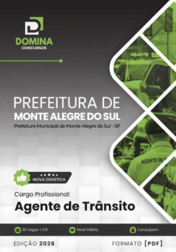 Agente de Trânsito Monte Alegre do Sul SP | Apostila 2026