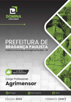 Agrimensor Bragança Paulista SP | Apostila 2026